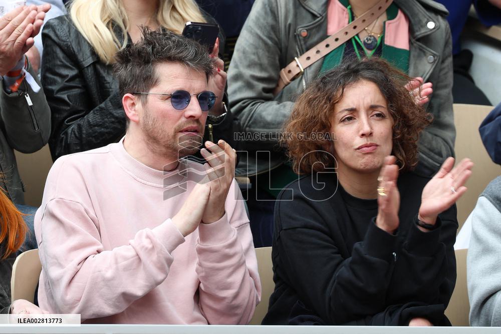 Celebrities In Stands During The 2024 French Open - Village Day Seven NB