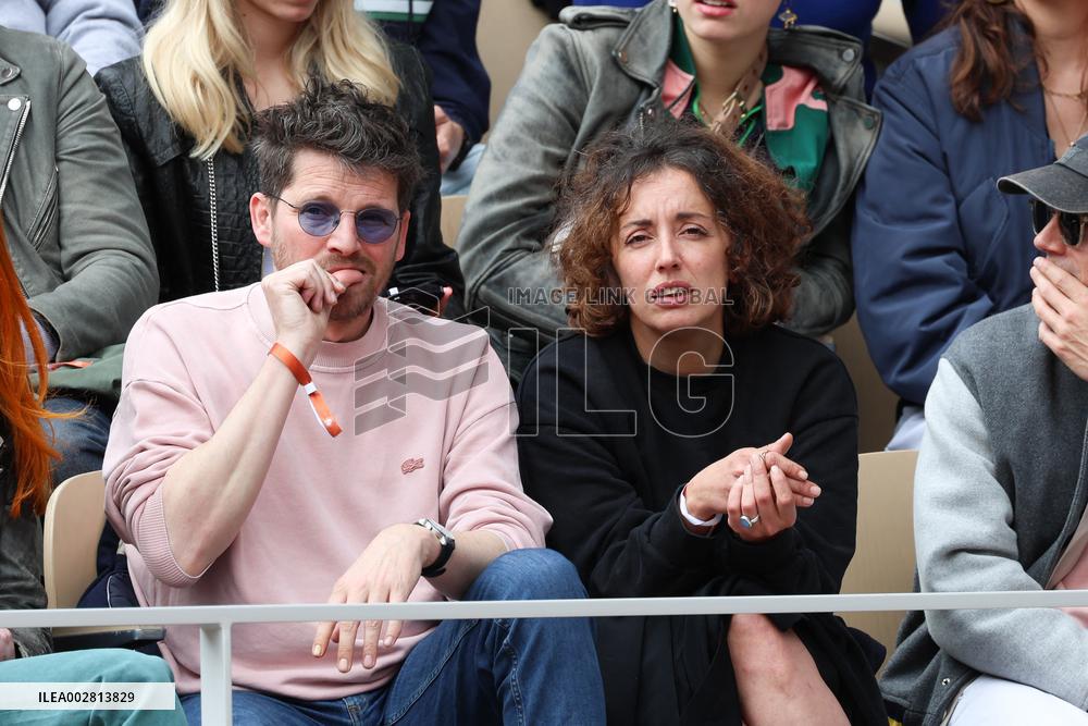 Celebrities In Stands During The 2024 French Open - Village Day Seven NB