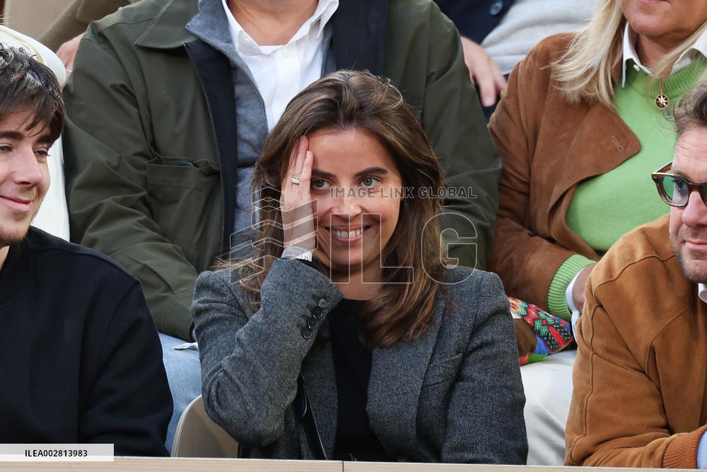 Celebrities In Stands During The 2024 French Open - Village Day Seven NB