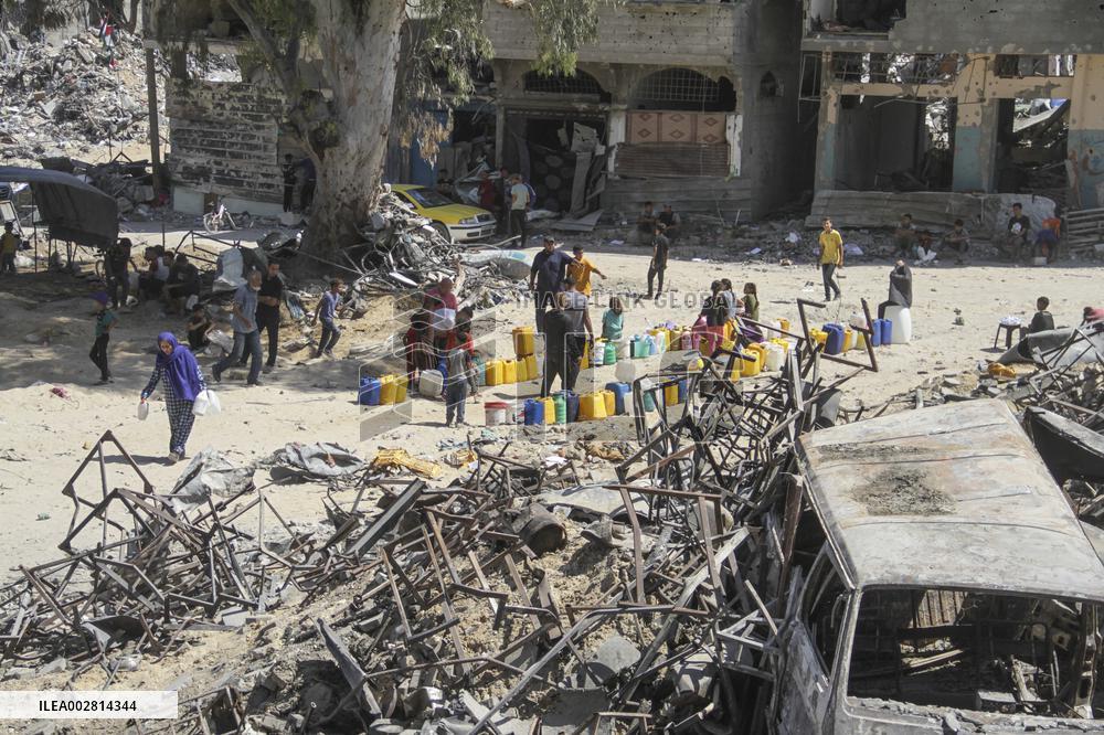 MIDEAST-GAZA-JABALIA REFUGEE CAMP