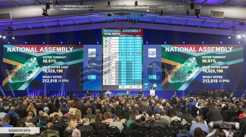 SOUTH AFRICA-MIDRAND-GENERAL ELECTIONS-RESULT