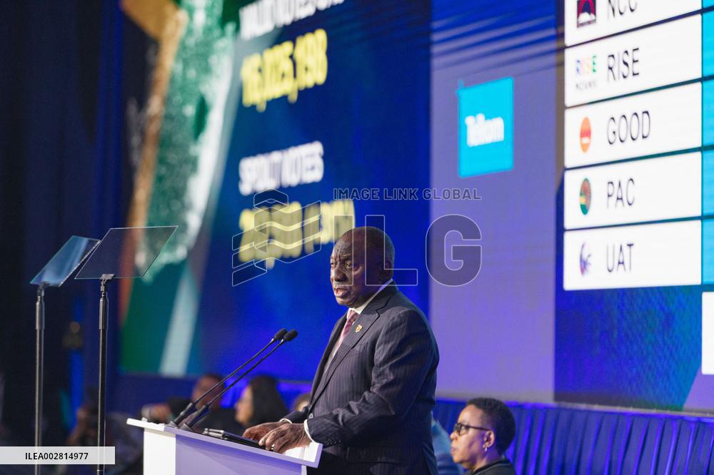 SOUTH AFRICA-MIDRAND-GENERAL ELECTIONS-RESULT