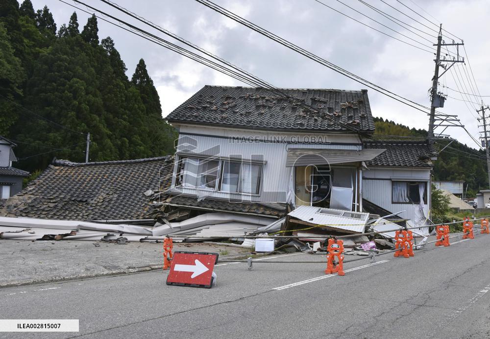 M6.0 quake hits Noto Peninsula