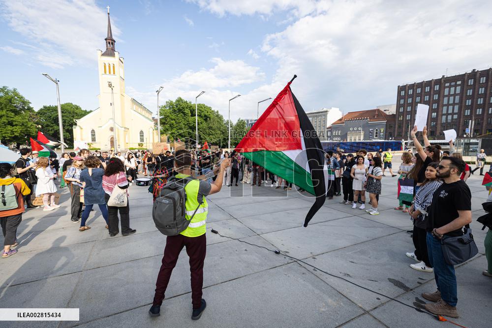 Demonstration in support of Palestinian children
