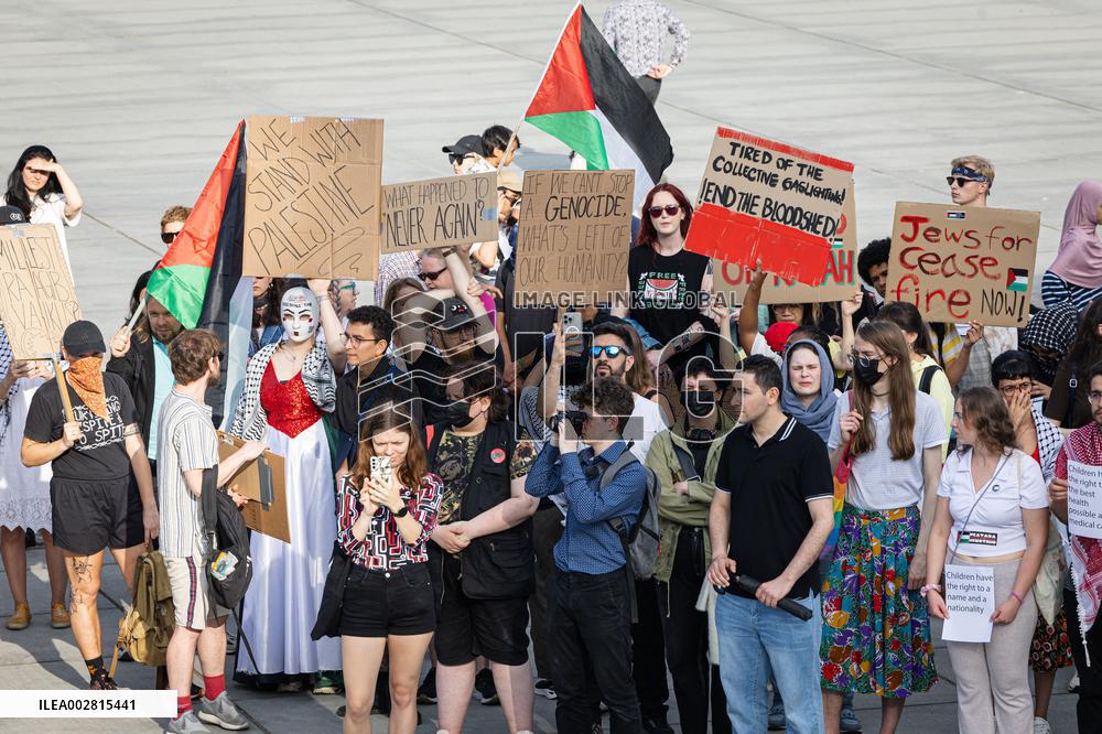 Demonstration in support of Palestinian children