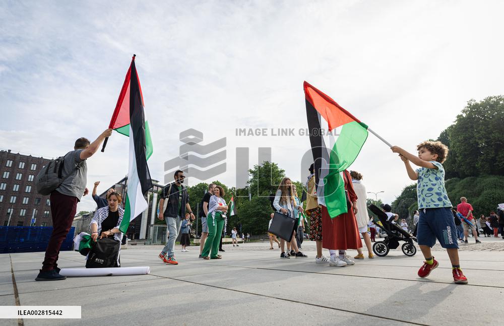 Demonstration in support of Palestinian children