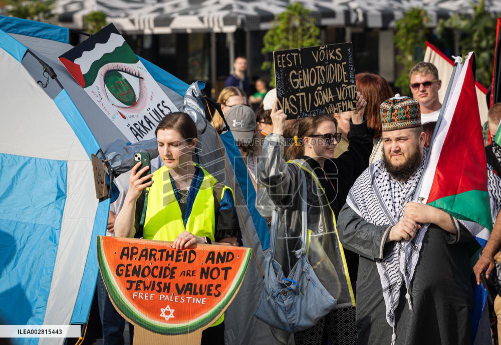 Demonstration in support of Palestinian children