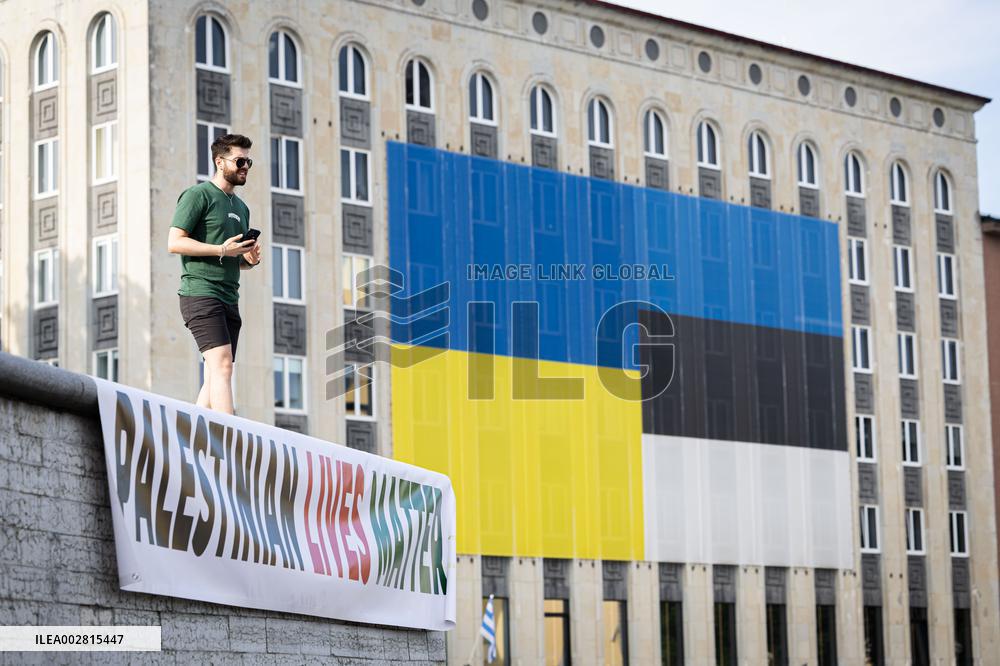 Demonstration in support of Palestinian children