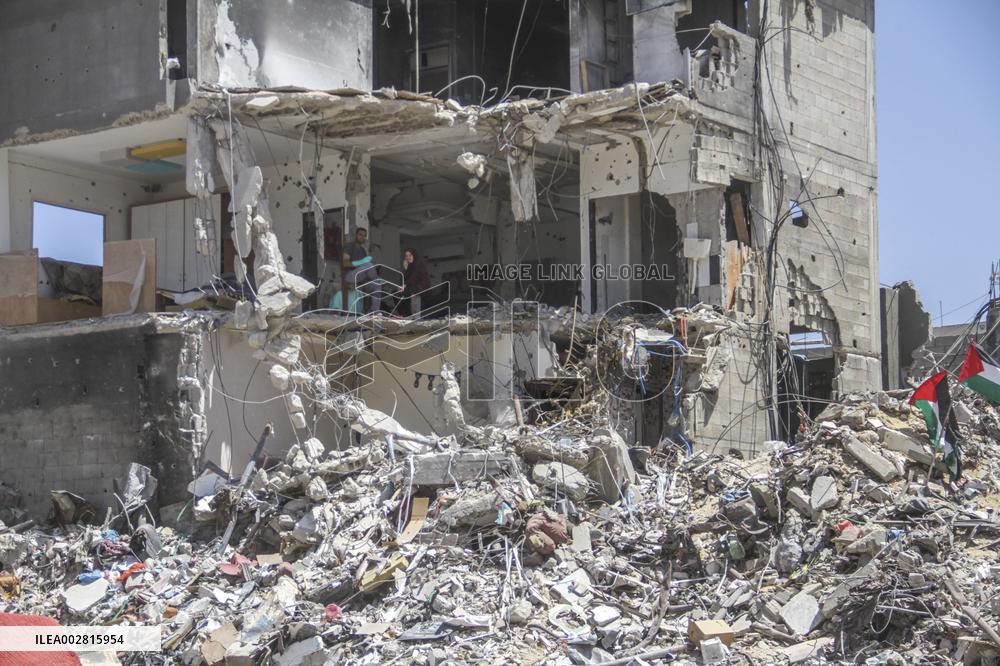 Situation In Jabalia Refugee Camp After The Israeli Army Has Withdrawn - Northern Gaza