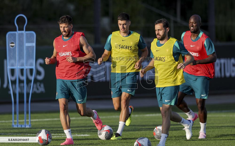 The Portugal AA football team's training session in preparation for EURO 2024