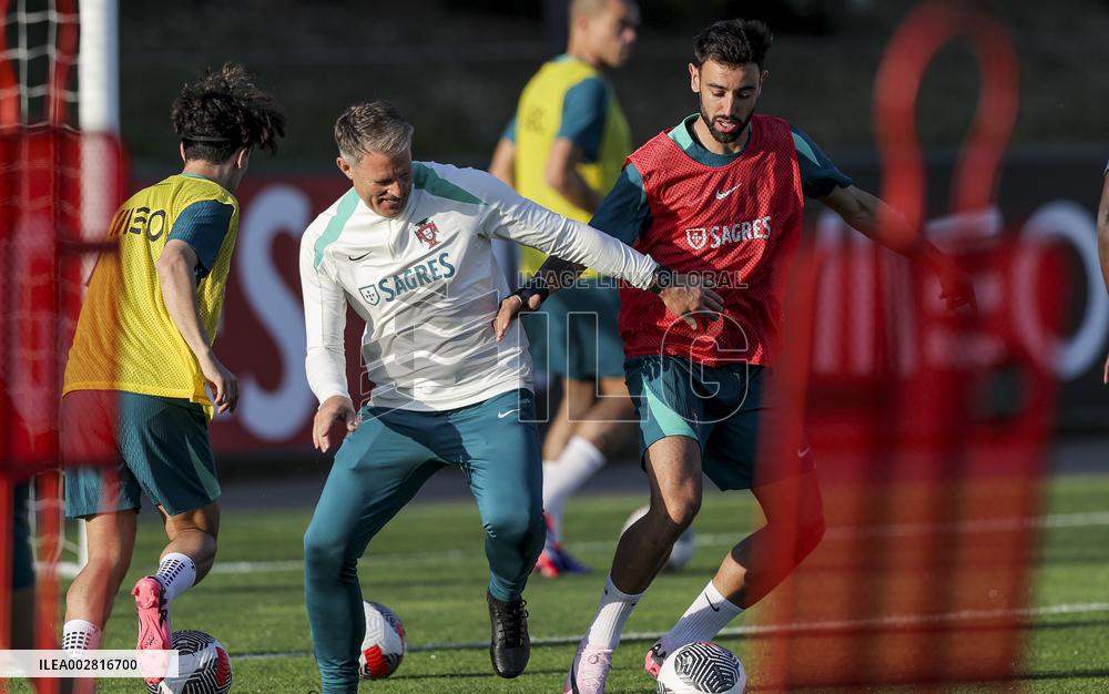 The Portugal AA football team's training session in preparation for EURO 2024