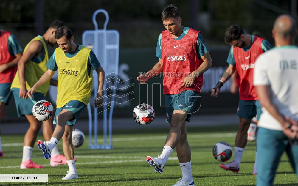 The Portugal AA football team's training session in preparation for EURO 2024