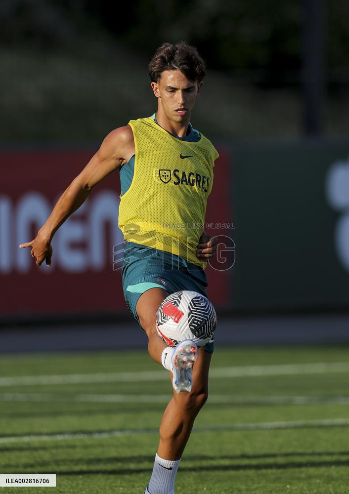 The Portugal AA football team's training session in preparation for EURO 2024