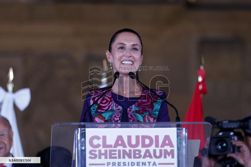 MEXICO-MEXICO CITY-PRESIDENTIAL ELECTIONS-CLAUDIA SHEINBAUM-CELEBRATION