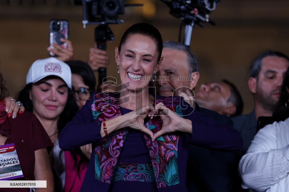 MEXICO-MEXICO CITY-PRESIDENTIAL ELECTIONS-CLAUDIA SHEINBAUM-CELEBRATION