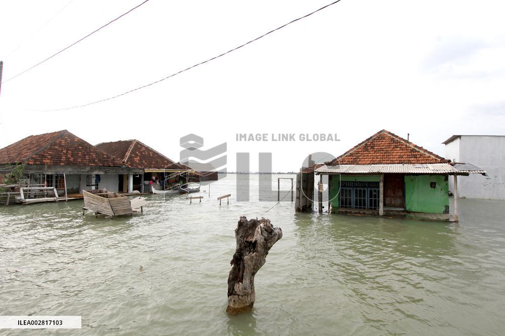 INDONESIA-DEMAK-VILLAGE-SEA LEVEL
