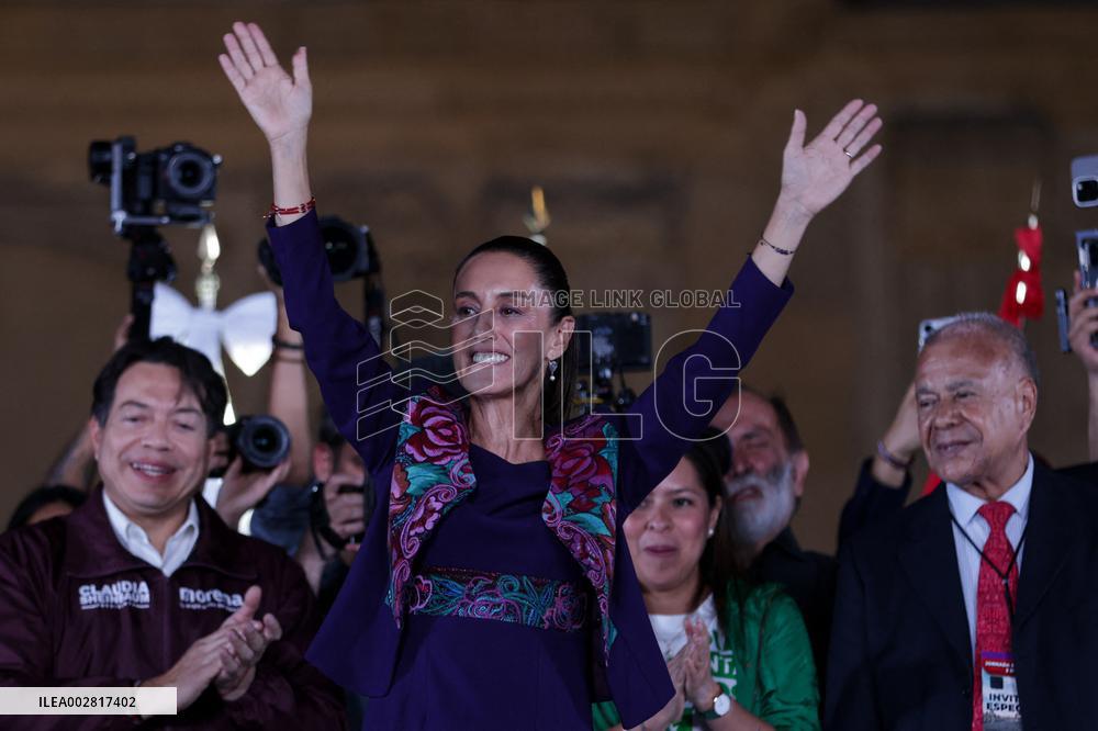 MEXICO-MEXICO CITY-PRESIDENTIAL ELECTIONS-CLAUDIA SHEINBAUM-CELEBRATION