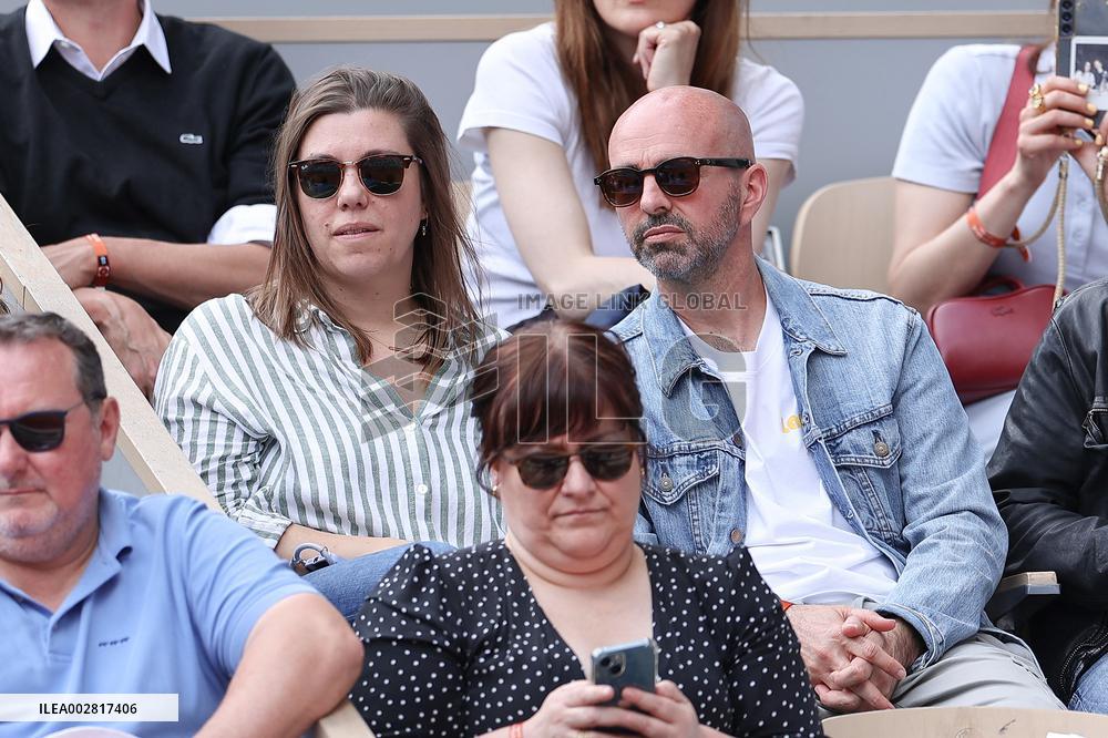 Celebrities In Stands During The 2024 French Open - Village Day Eight NB