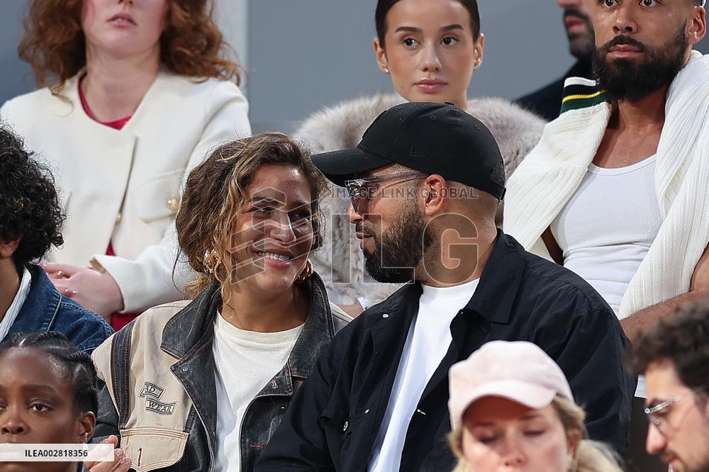 Celebrities In Stands During The 2024 French Open - Village Day Eight NB