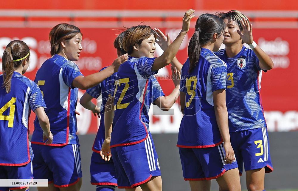 Football: Friendly between Japan, New Zealand