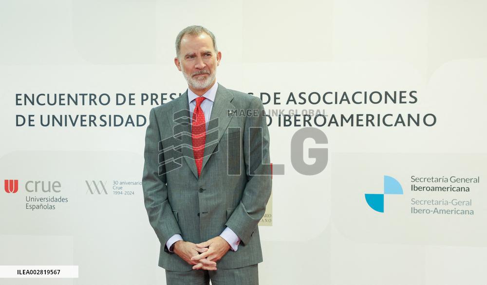 The King presides over the meeting of Presidents of University Associations of the Ibero-American Space