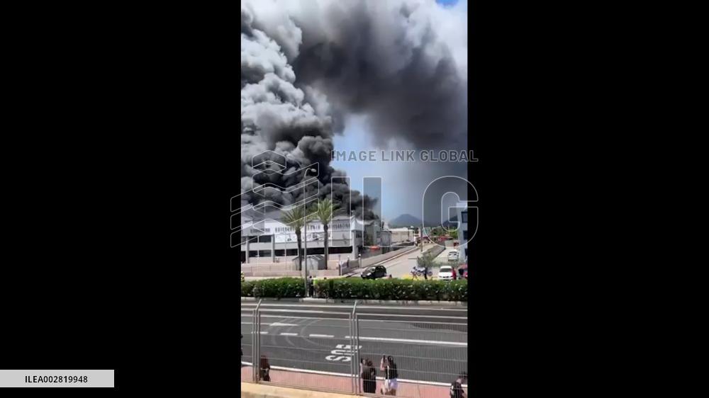 Spain: Fire Erupts At Citubo Warehouse Near Ibiza Airport