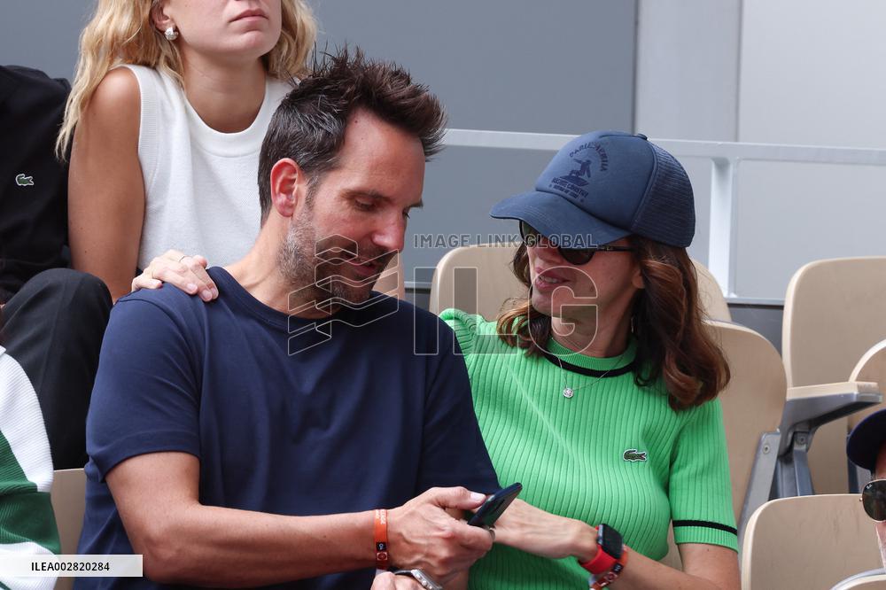Celebrities In Stands During The 2024 French Open - Village Day Nine NB