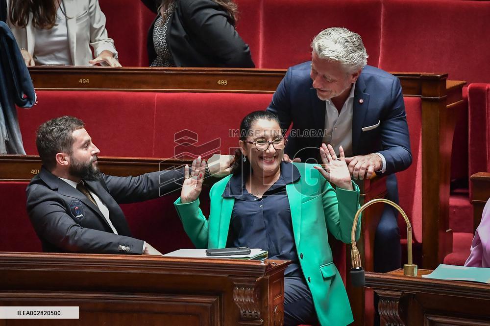 Questions to the government at the National Assembly in Paris FA