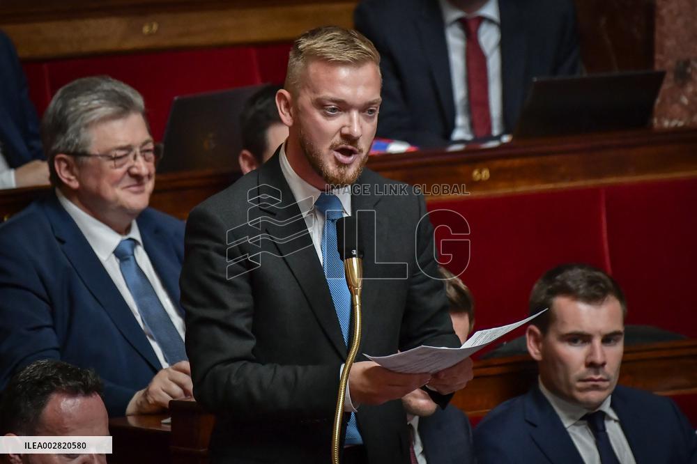 Questions to the government at the National Assembly in Paris FA