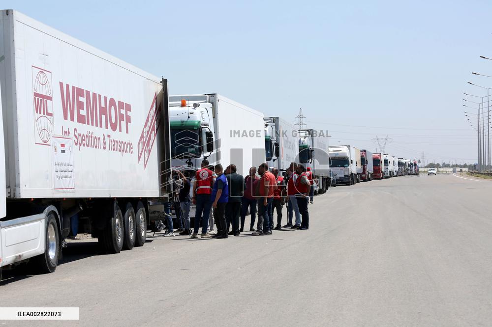 IRAQ-RAMADI-AID CONVOY-GAZA