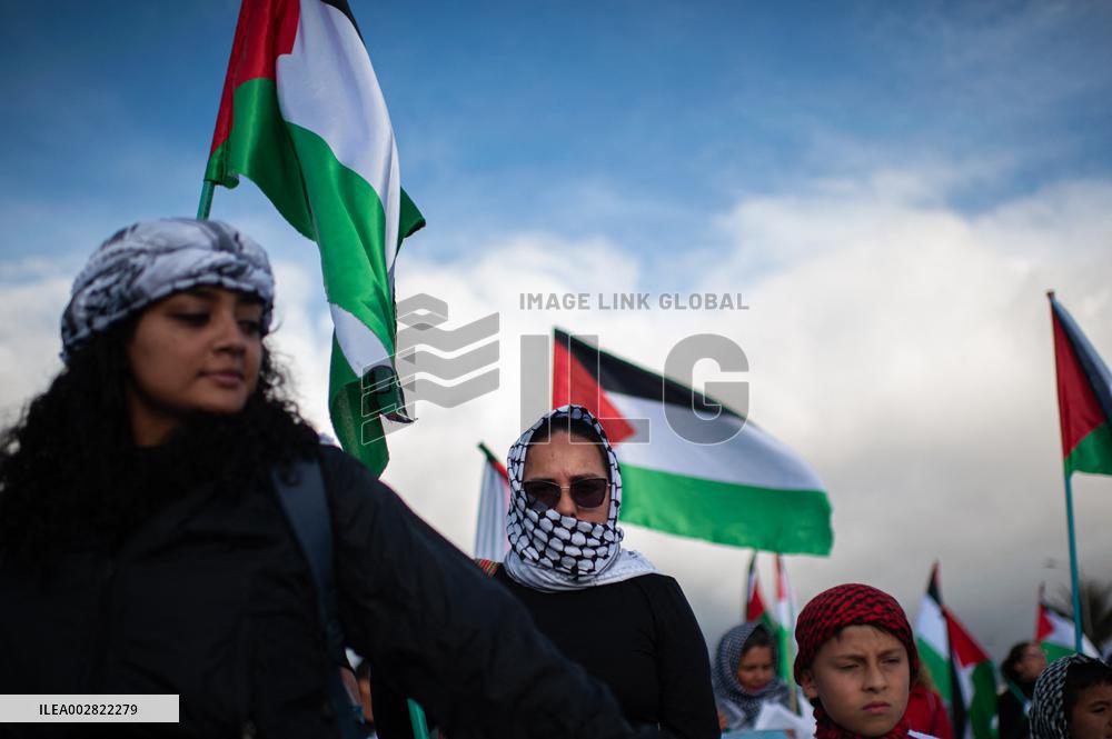 Pro-Palestine Demonstrations in Bogota