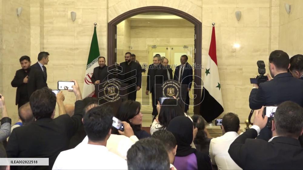 Gaza tops discussion list during acting Iranian FM's visit to Syria