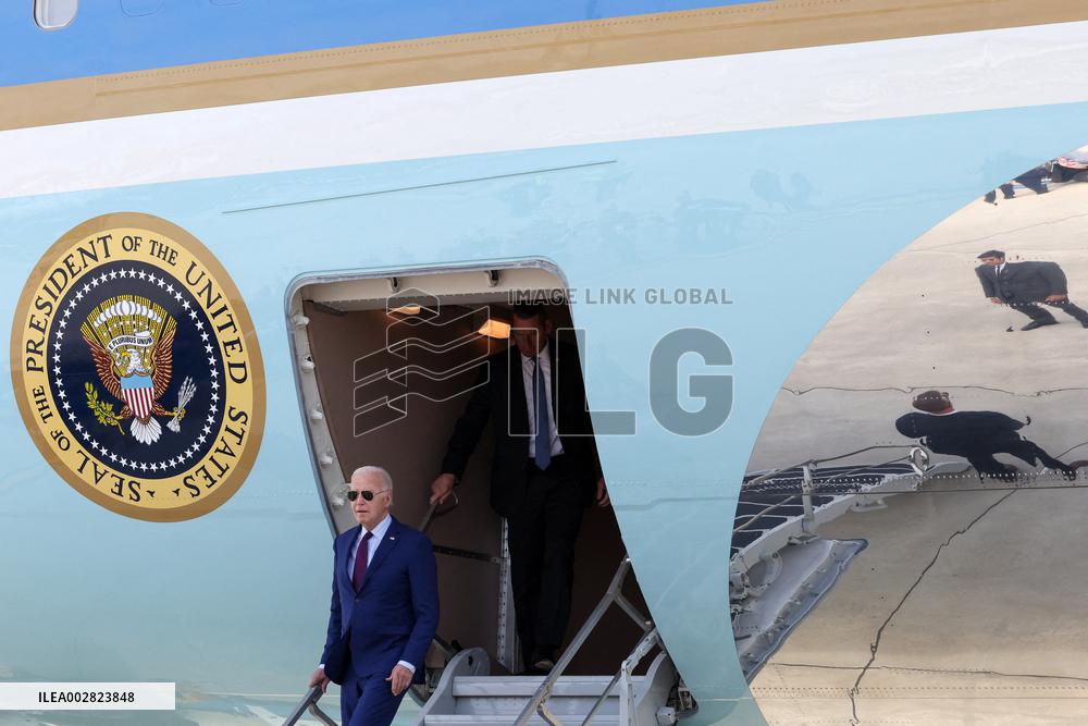US President Joe Biden Arrives In France - Orly
