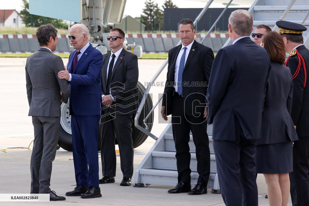 US President Joe Biden Arrives In France - Orly