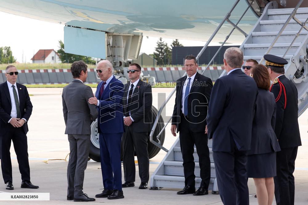 US President Joe Biden Arrives In France - Orly
