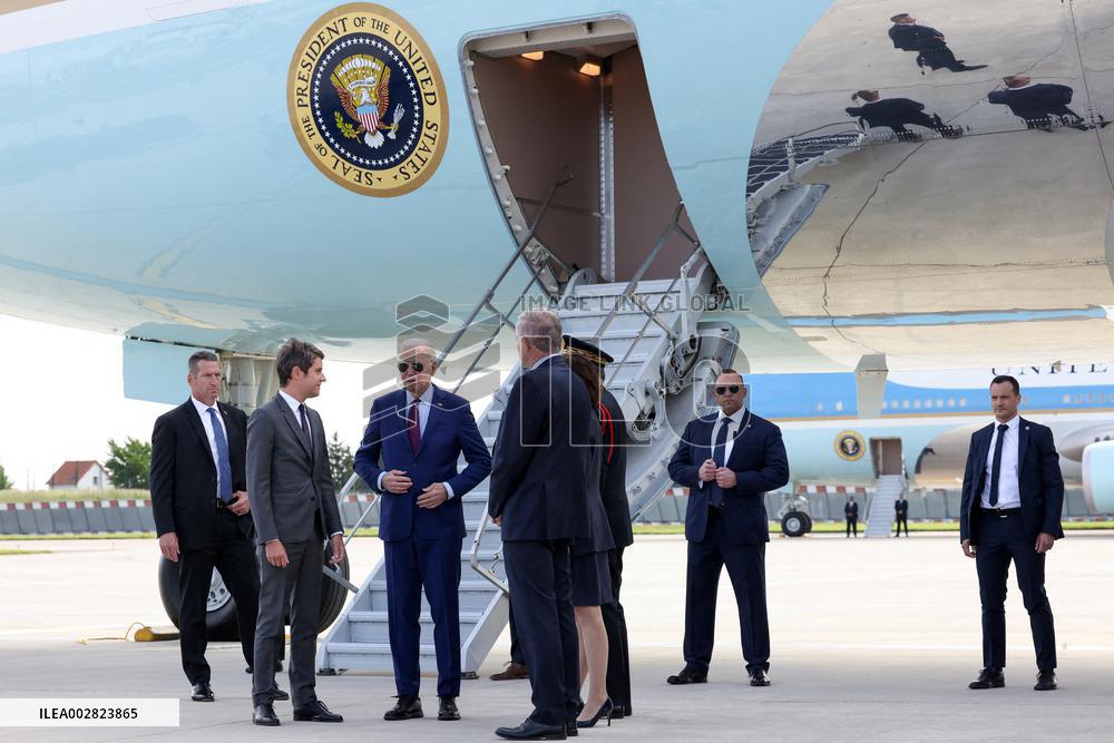 US President Joe Biden Arrives In France - Orly