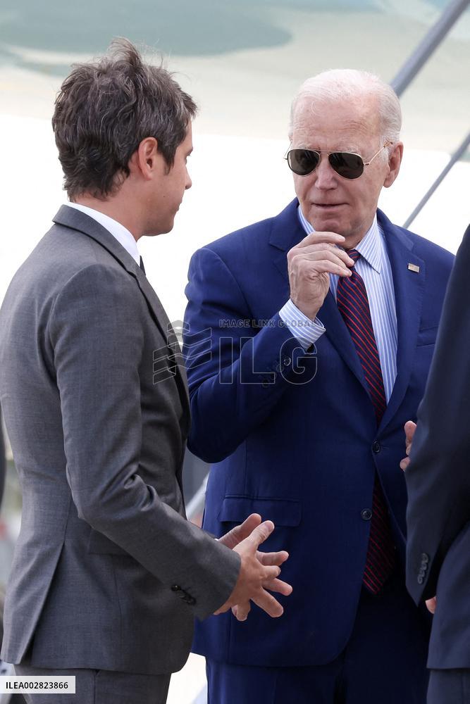US President Joe Biden Arrives In France - Orly