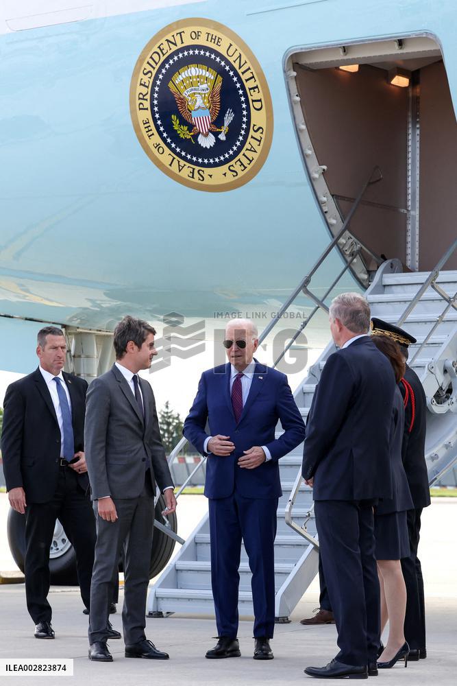 US President Joe Biden Arrives In France - Orly
