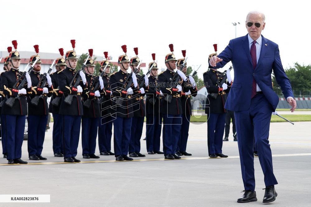 US President Joe Biden Arrives In France - Orly