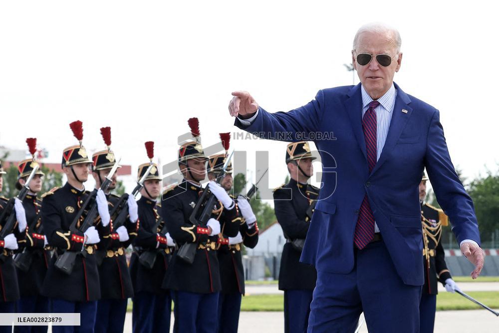 US President Joe Biden Arrives In France - Orly