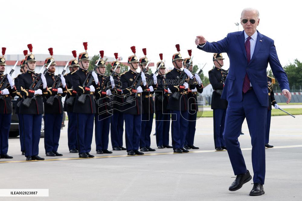 US President Joe Biden Arrives In France - Orly