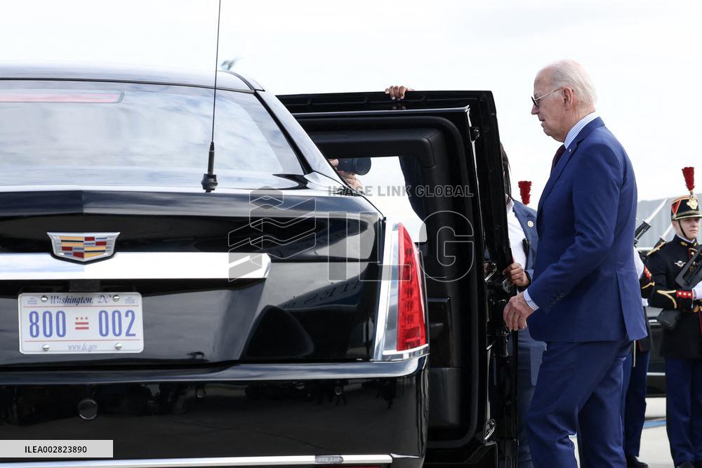US President Joe Biden Arrives In France - Orly