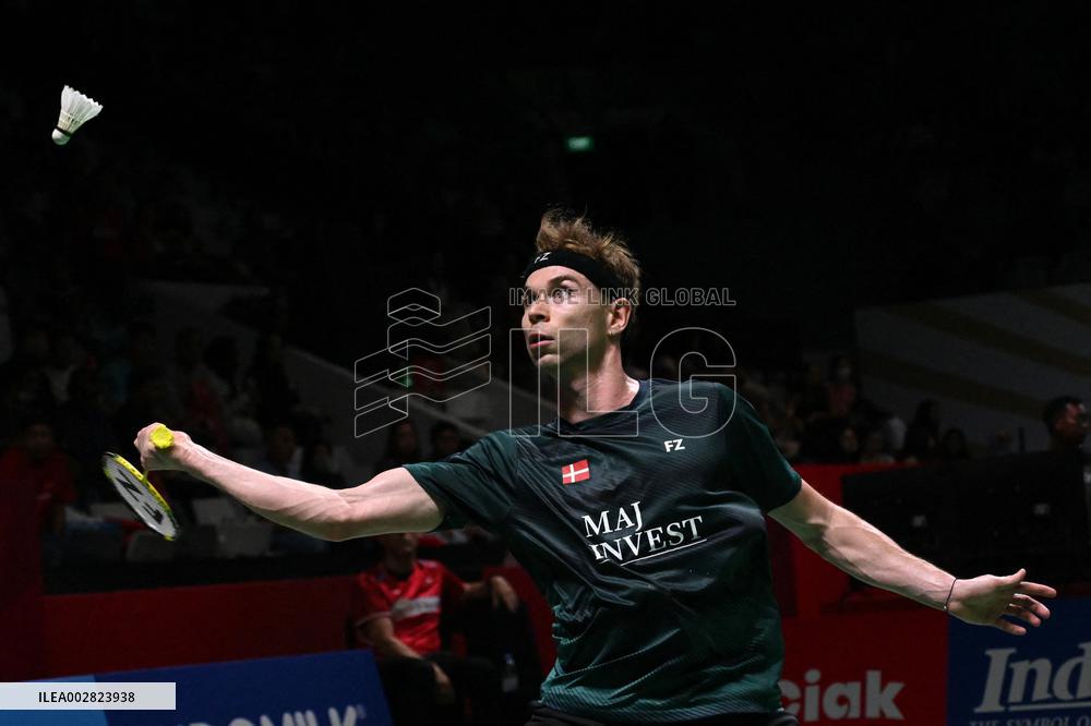 (SP)INDONESIA-JAKARTA-BADMINTON-INDONESIA OPEN-MEN'S SINGLES-FIRST ROUND