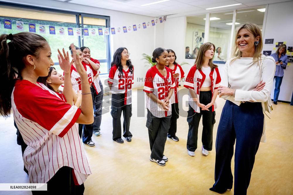 Queen Maxima Visit To Secondary Education - Arnhem