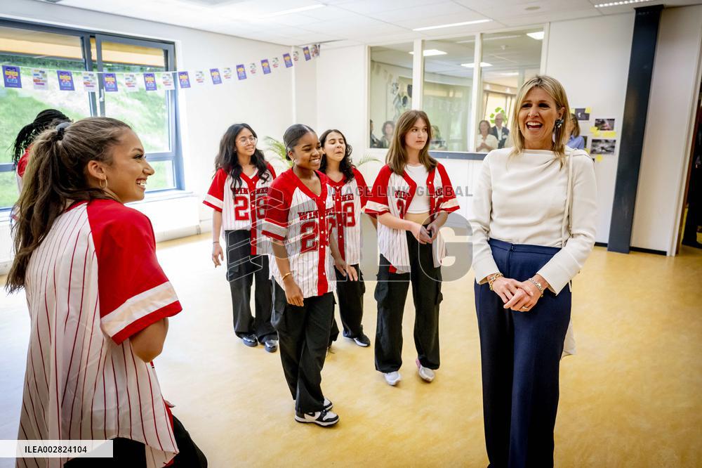 Queen Maxima Visit To Secondary Education - Arnhem