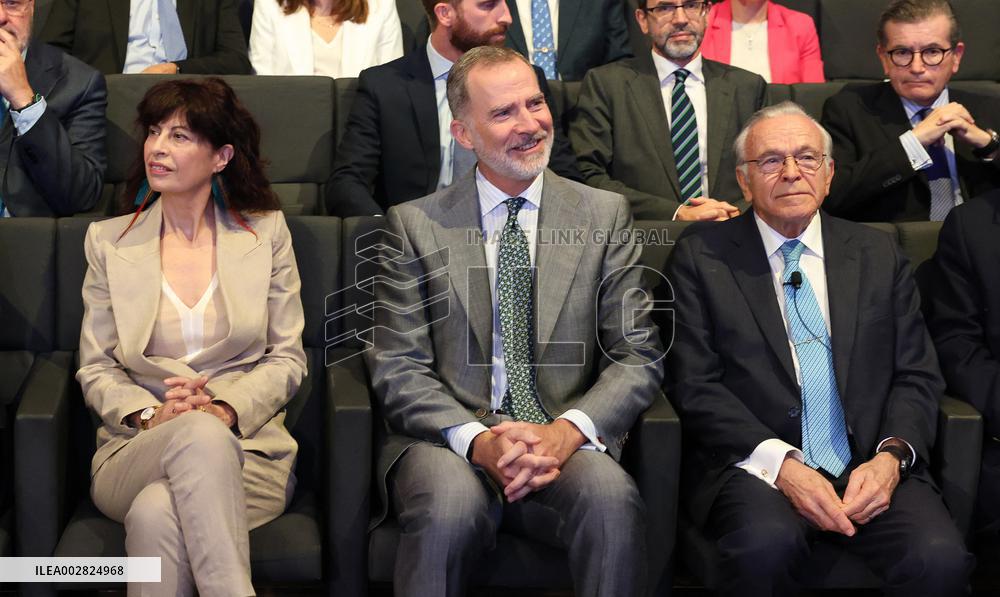 King Felipe At 'la Caixa' Foundation Award Ceremony - Madrid