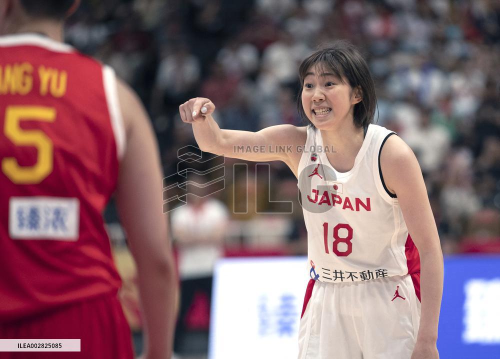 (SP)CHINA-SHAANXI-XI'AN-BASKETBALL-WOMEN-FRIENDLY-CHN VS JPN (CN)