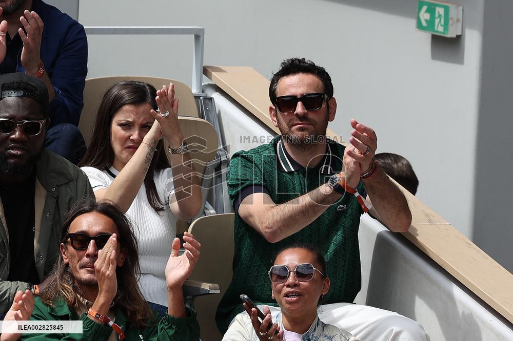 Celebrities In Stands During The 2024 French Open - Village Day Nine NB
