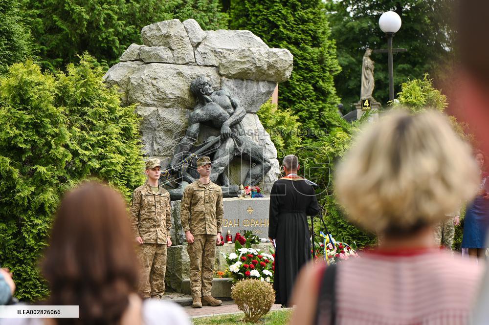 108th death anniversary of Ukrainian poet Ivan Franko in Lviv