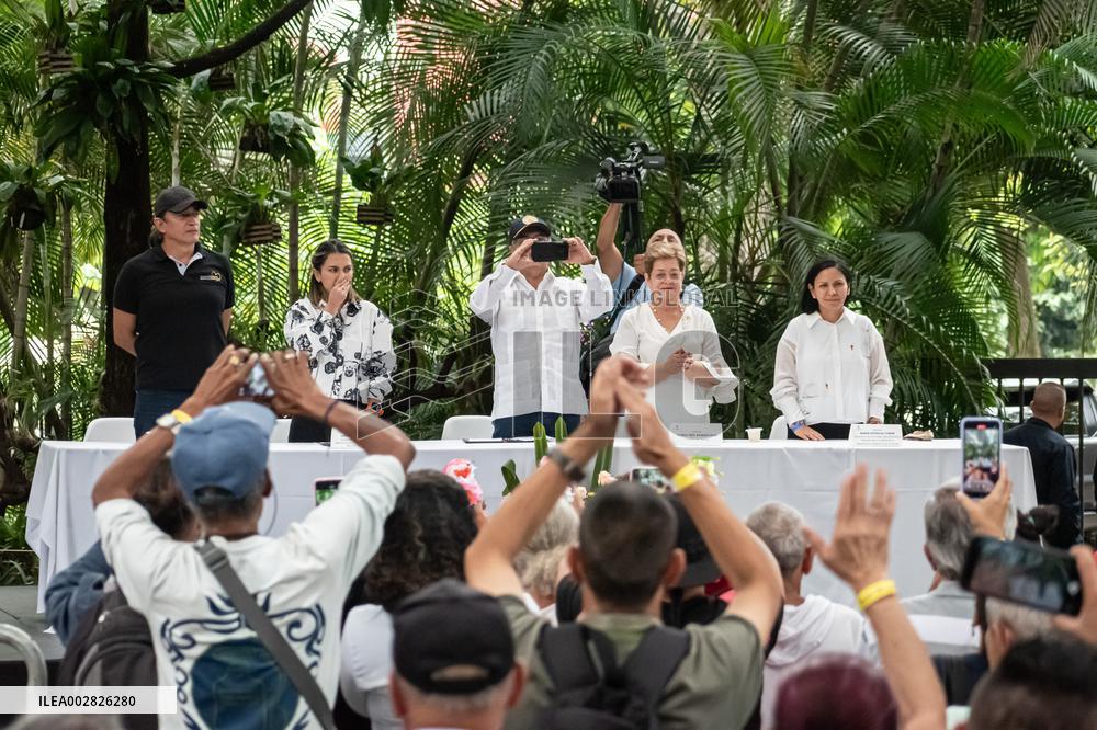 Colombian President Gustavo Petro Visits Medellin